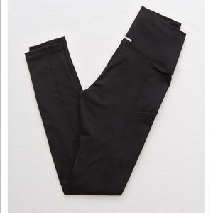 Black Large Aerie Chill Play Move Leggings